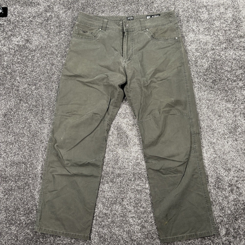 Kuhl Revolvr Pants Mens 34x30 Gray Vintage Patina Dye Canvas Hiking Outdoor - Picture 6 of 14